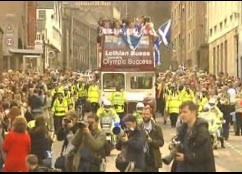 Scottish Olympic Heroes Return Home