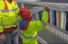 Guerrilla Knitting on Skye Bridge