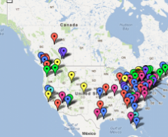 Map of 2010 Highland Games