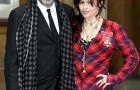 Helena Bonham Carter wears tartan for her CBE