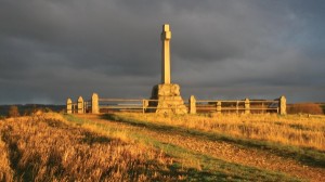 A memorial to the fallen at Flodden