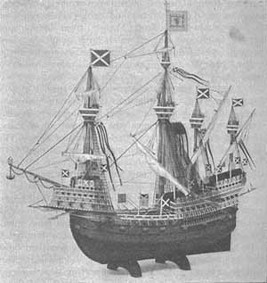 Sketch of the ship, The Great Michael