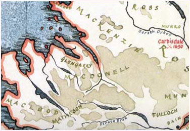 MacDonnell of Glengarry Map