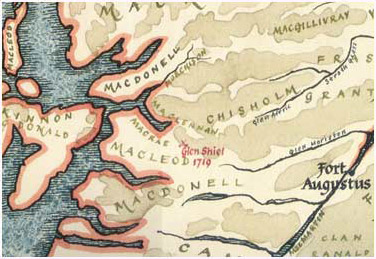 MacDonnell of Keppoch Map