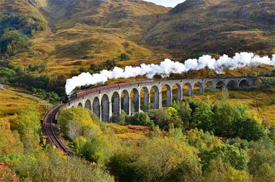 The Jacobite Steam Train - Described as one of the great train journeys in the world, the Jacobite will take you from Fort William at the end of the Great Glen,