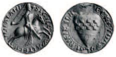 armorial seals of Walter FitzAllan (1140–1204), 3rd Hereditary High Steward of Scotland, from whom the Stewarts/Stuarts descend.