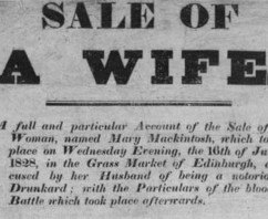 The Auction of one Drunken Wife in the Grassmarket, Edinburgh